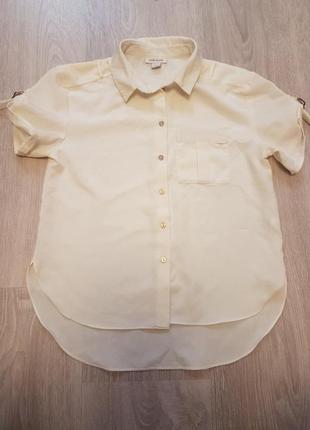 Нарядная блузка рубашка river island 7-8 л 122-132 см блуза в школу