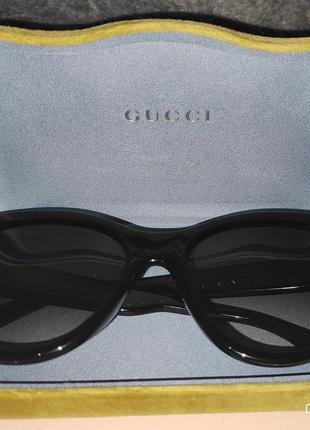 100% оригинальные очки солнцезащитные очки gucci web gg0460s-001 534 фото
