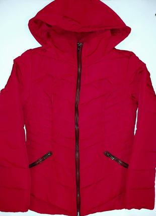 Курточка куртка красная женская пуховик reserved3 фото