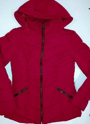 Курточка куртка красная женская пуховик reserved2 фото