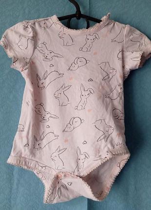 Боді з короткими рукавами у зайчики so cute 18-24m/92