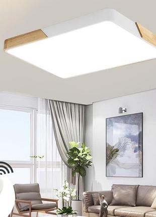 Світлодіодний світильник стельовий casnik 72 вт для вітальні, енергозберігаючий світло(білий)1 фото