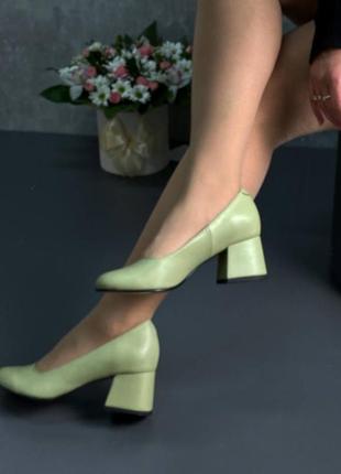 Шкіряні класичні туфлі на підборах 6 см чи 9 см3 фото