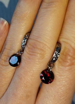 Серьги с камнями 2