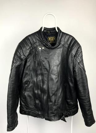 Кожанная байкерская куртка jts sporting leatherwear vintage harley avirex alpha2 фото