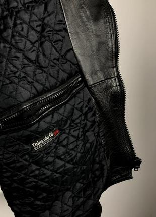 Кожанная байкерская куртка jts sporting leatherwear vintage harley avirex alpha7 фото
