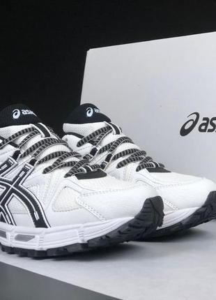 Чорно-білі чоловічі кросівки від asics/модні кроси для хлопців та чоловіків2 фото