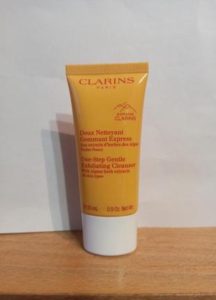 Косметика clarins крем, сыворотка, пенка, маска набор4 фото