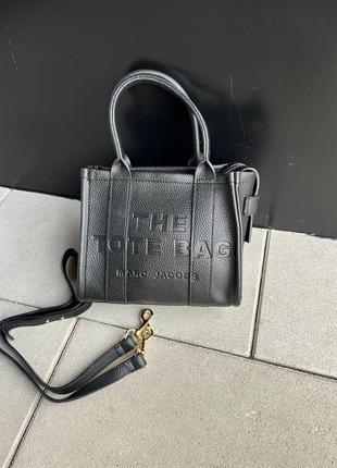 Акція!! жіноча сумка сумочка marc jacobs the tote bag leather total black small