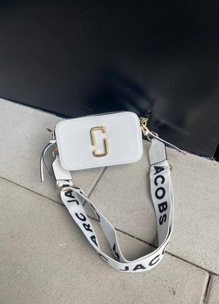 Акція!! жіноча сумка сумочка marc jacobs white/black logo