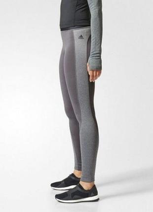 Женские термолосины лосины леггинсы тайтсы adidas techfit climawarm gray