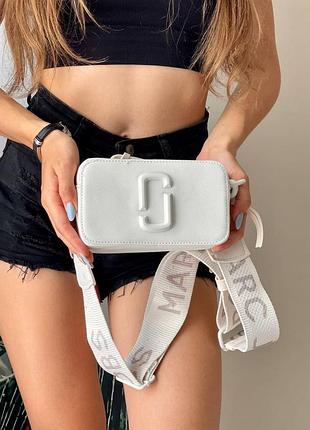 Акція!! жіноча сумка сумочка marc jacobs total white/light beige logo mini