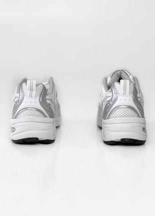 New balance 530 white silver, кросівки, кроссовки9 фото