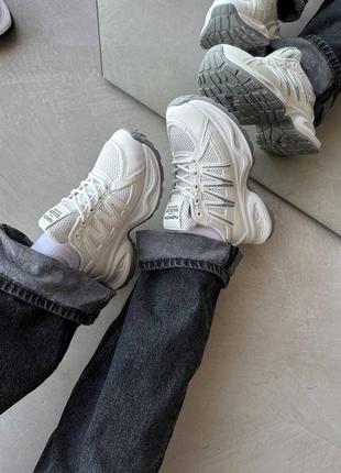 Білі дуже круті кросівки еко7 фото