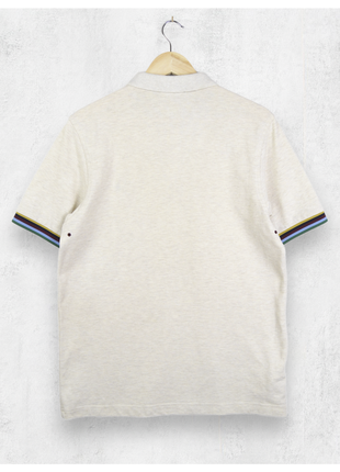 Fred perry x bradley wiggins m/l* / бавовняне текстуроване поло із вишитим лого на грудях, оригінал10 фото