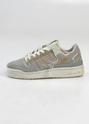 Adidas forum 84 low grey beige off-white, кросівки, кроссовки