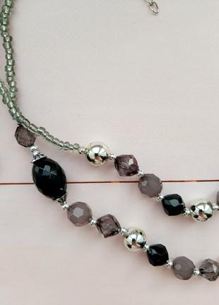 Набір біжутерії кольє намисто ожерелье цепочка ланцюжок з сережками набір3 фото