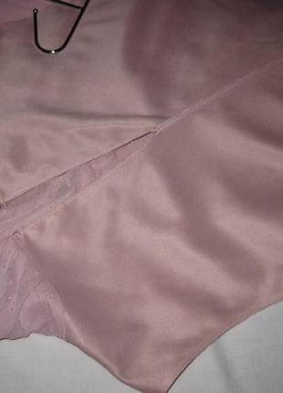 Розовая блузка безрукавка нарядная шифон низом подклад закрытая под горло большой размер 18uk6 фото