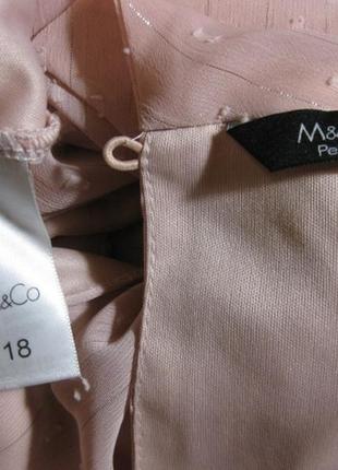 Розовая блузка безрукавка нарядная шифон низом подклад закрытая под горло большой размер 18uk3 фото