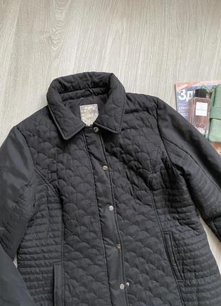 Крутая стеганая черная куртка батал m&co6 фото