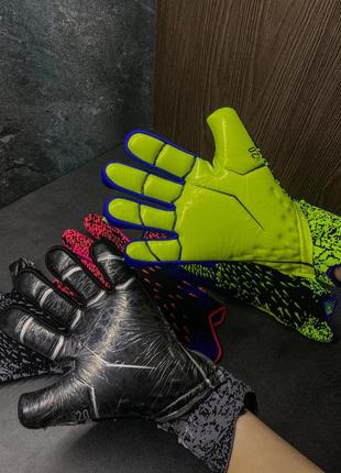 Рукавички футбольні adidas predator воротарські рукавички адідас предатор рукавички дитячі adidas зелені8 фото