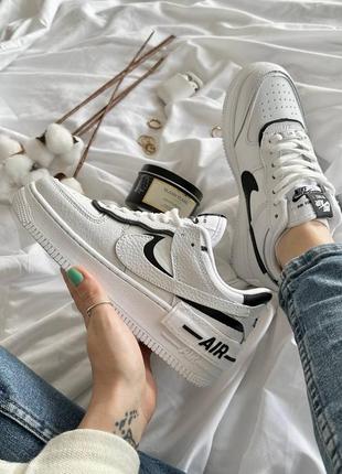 Кросівки nike force shadow white\black3 фото