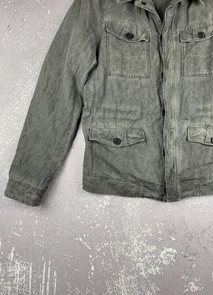 Allsaints мужской льняной пиджак куртка washed3 фото