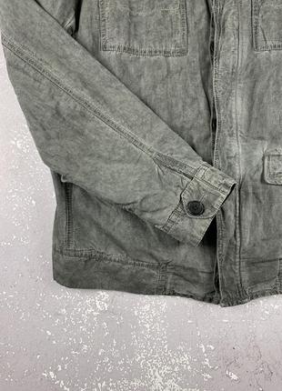 Allsaints мужской льняной пиджак куртка washed4 фото