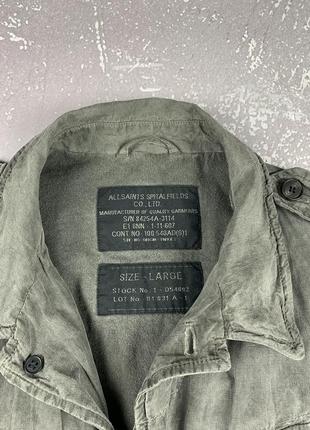 Allsaints мужской льняной пиджак куртка washed7 фото