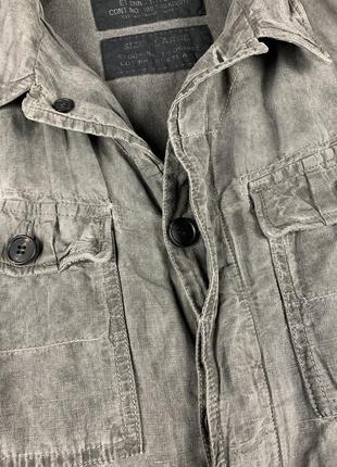 Allsaints мужской льняной пиджак куртка washed5 фото