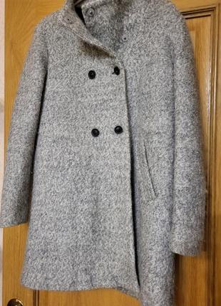 Прямое пальто демісезонне пальто базове пальтечко деми пальто пиджак букле