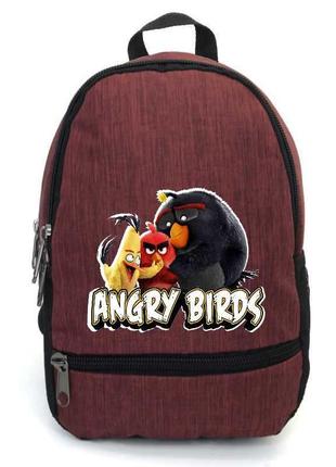 Рюкзак angry birds 006 підлітковий cappuccino toys (ang 006-red) червоний