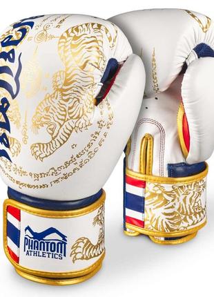 Боксерські рукавиці phantom muay thai gold limited edition 14 унцій (бинти в подарунок)