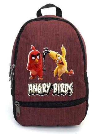 Рюкзак angry birds 004 підлітковий cappuccino toys (ang 004-red) червоний1 фото