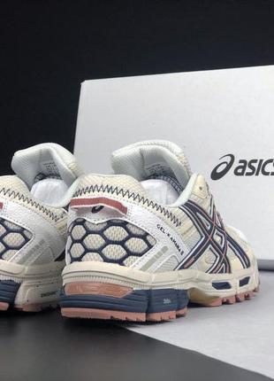 Жіночі кросівки asics gel kahana 8  бежеві із темно синім2 фото