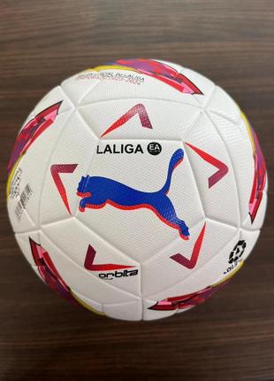 Футбольный мяч puma orbita la liga бесшовный мяч для игры в футбол пума орбита 🎁 в подарок игла и сетка7 фото