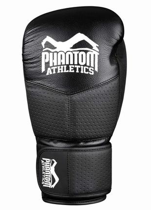 Боксерські рукавиці phantom riot pro black 16 унцій (бинти в подарунок)4 фото