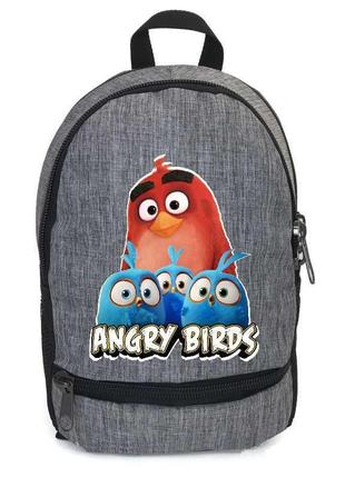 Рюкзак angry birds 0013 підлітковий cappuccino toys (ang 0013-gry) сірий