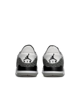 🤩жіночі кросівки nike air jordan legasy 312 low white black gray4 фото