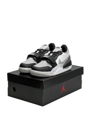 🤩жіночі кросівки nike air jordan legasy 312 low white black gray9 фото