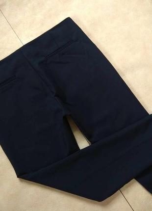 Брендовые коттоновые зауженые брюки штаны скинни с высокой талией zara, 12 pазмер.6 фото