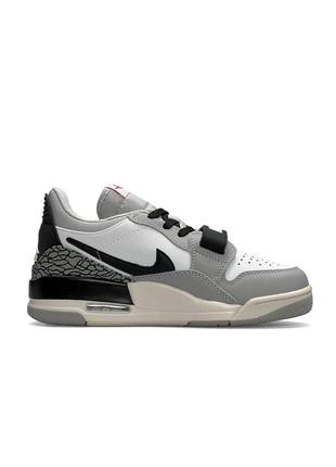 🤩жіночі кросівки nike air jordan legasy 312 low gray black3 фото