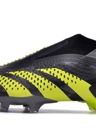 Бутси adidas predator accuracy fg grass адідас предатор аккуретсі fg зелені футбольне взуття з шипами зеленого кольору унісекс4 фото