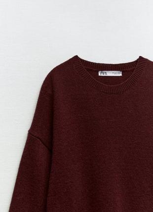 Zara кашеміровий светр, толстовка, світшот, кофта з кашеміру, реглан, лонгслів8 фото