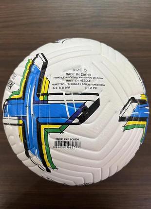Футбольный мяч nike premier league бесшовный мяч для игры в футбол бело-синего цвета 🎁 в подарок игла и сетка3 фото