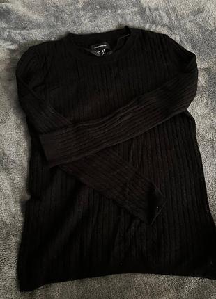 Чорний светр2 фото