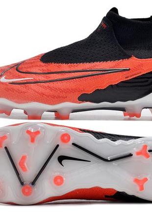 Бутсы nike phantom gx fg orange найк фантом gx fg оранжевые футбольная обувь с шипами для игры в футбол1 фото