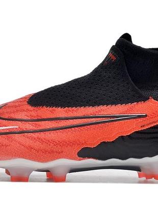 Бутсы nike phantom gx fg orange найк фантом gx fg оранжевые футбольная обувь с шипами для игры в футбол4 фото