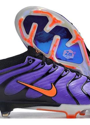 Бутси nike air zoom mercurial vapor xv fg  purple фіолетові найк вапор фіолетові футбольне взуття з шипами для гри у футбол7 фото