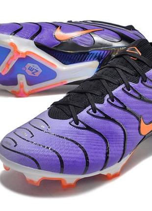 Бутси nike air zoom mercurial vapor xv fg  purple фіолетові найк вапор фіолетові футбольне взуття з шипами для гри у футбол8 фото